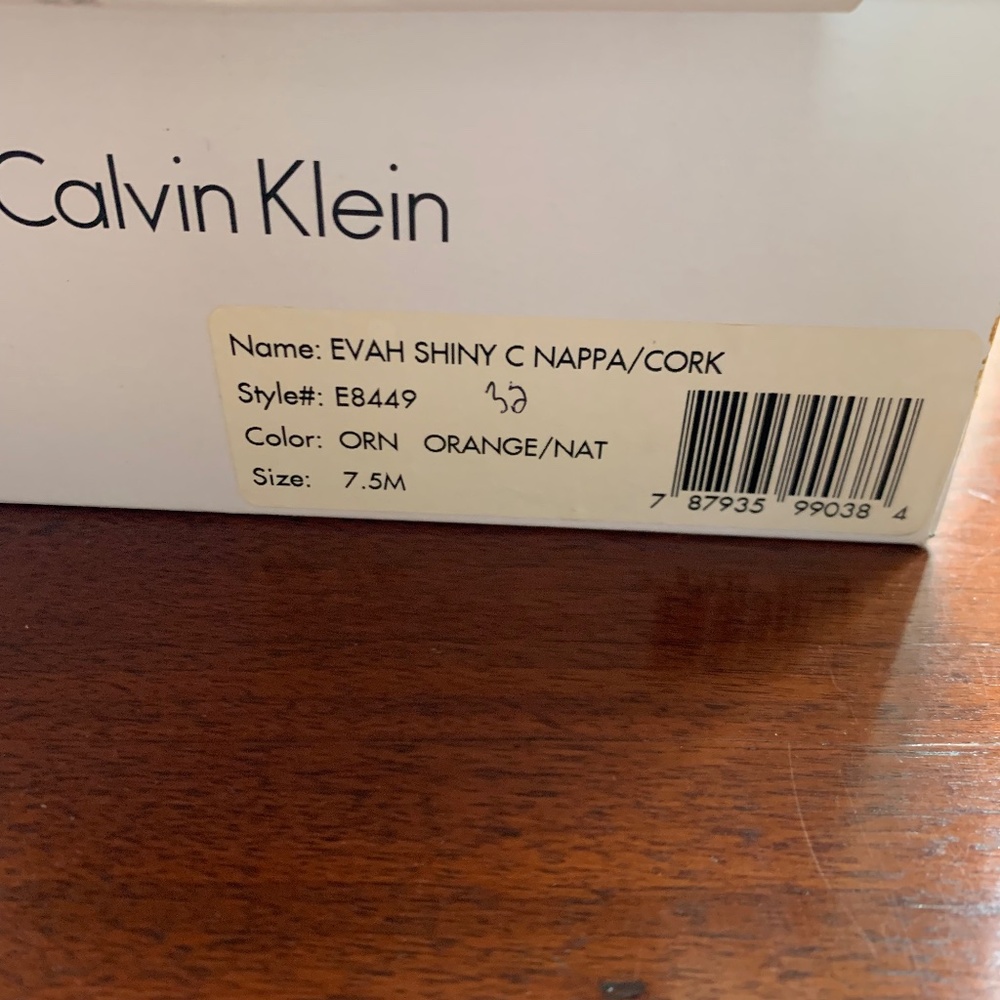 Calvin Klein Wedge Sandals Size 7.5 NWB - Picture 9 of 10